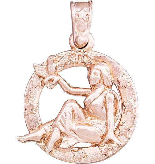 Large Virgo Zodiac Charm Jewelry Helen Ficalora 14k Pink Gold