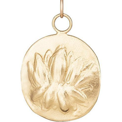 Lotus Repouss̩e Charm Jewelry Helen Ficalora 14k Yellow Gold