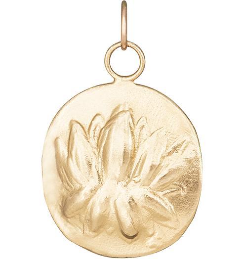 Lotus Repouss̩e Charm Jewelry Helen Ficalora 14k Yellow Gold