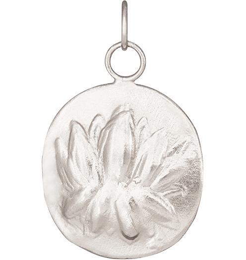 Lotus Repouss̩e Charm Jewelry Helen Ficalora 14k White Gold