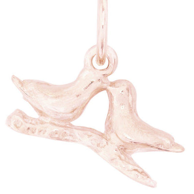 Love Birds Mini Charm Jewelry Helen Ficalora 14k Pink Gold