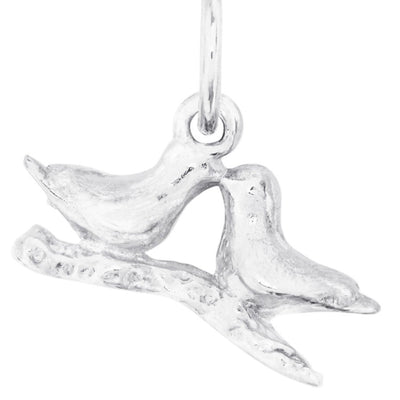 Love Birds Mini Charm Jewelry Helen Ficalora Sterling Silver 