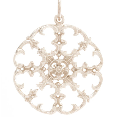 Medium Filigree Charm Jewelry Helen Ficalora 14k White Gold