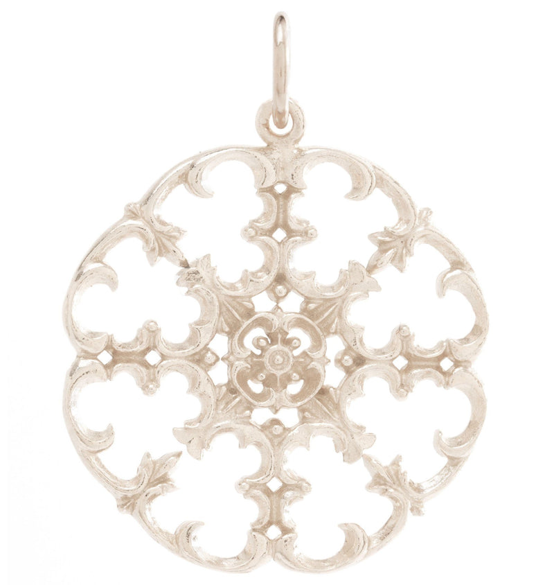 Medium Filigree Charm Jewelry Helen Ficalora 14k White Gold