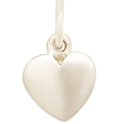 Medium Puffy Heart Charm Jewelry Helen Ficalora 14k White Gold