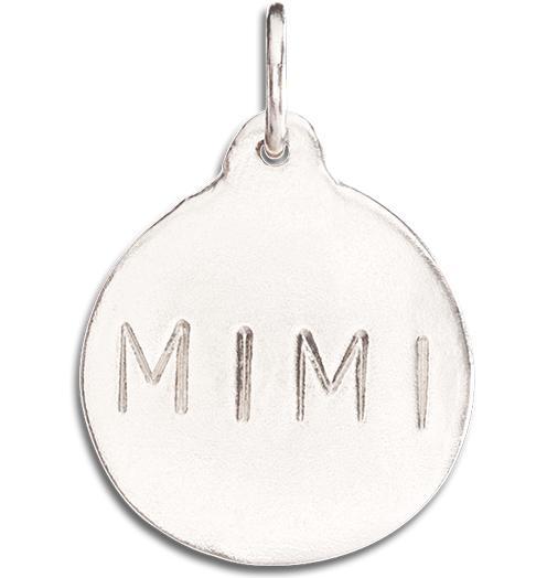 "Mimi" Disk Charm Jewelry Helen Ficalora 14k White Gold