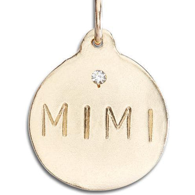 Helen Ficalora 14k Gold "Mimi" Necklace Charm with Diamond