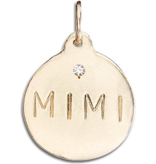 Helen Ficalora 14k Gold "Mimi" Necklace Charm with Diamond