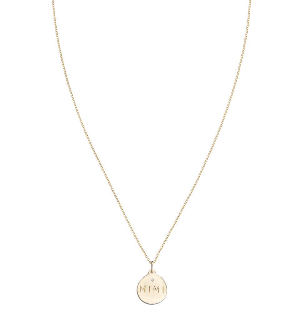 "Mimi" Disk Charm With Diamond Jewelry Helen Ficalora For Necklaces And Bracelets
