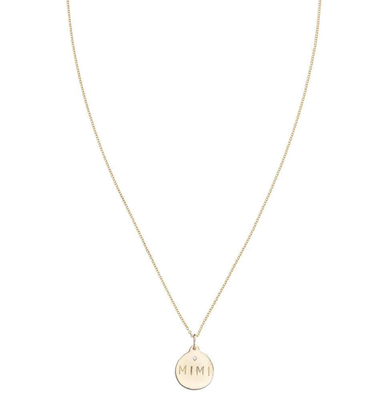 "Mimi" Disk Charm With Diamond Jewelry Helen Ficalora For Necklaces And Bracelets