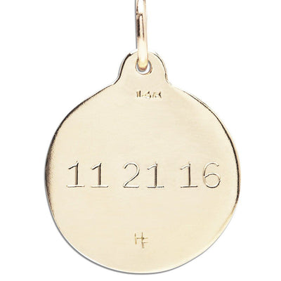 "Mimi" Disk Charm With Diamond Jewelry Helen Ficalora For Necklaces And Bracelets