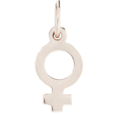 Mini Female Symbol Charm Jewelry Helen Ficalora 14k White Gold