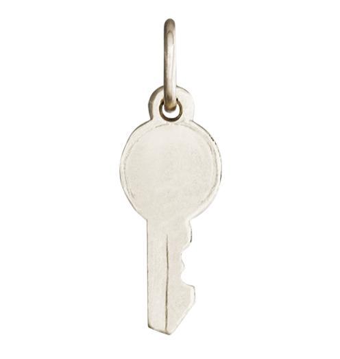 Modern Key Mini Charm Jewelry Helen Ficalora 14k White Gold