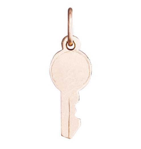 Modern Key Mini Charm Jewelry Helen Ficalora 14k Pink Gold