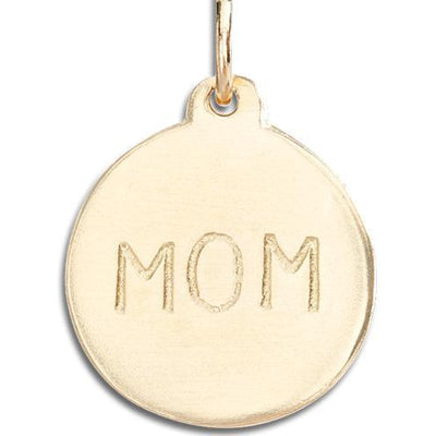 Helen Ficalora 14k Gold "Mom" Pendant for Necklaces & Bracelets 