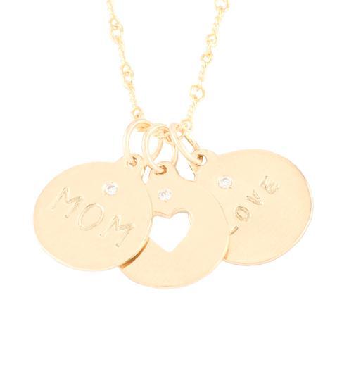 Mom Heart Love Jewelry Helen Ficalora 14k Yellow gold