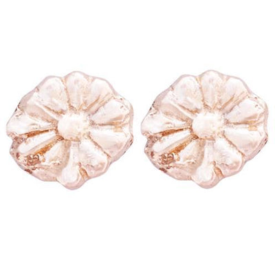 Montauk Daisy Stud Earrings Jewelry Helen Ficalora 14k Pink Gold