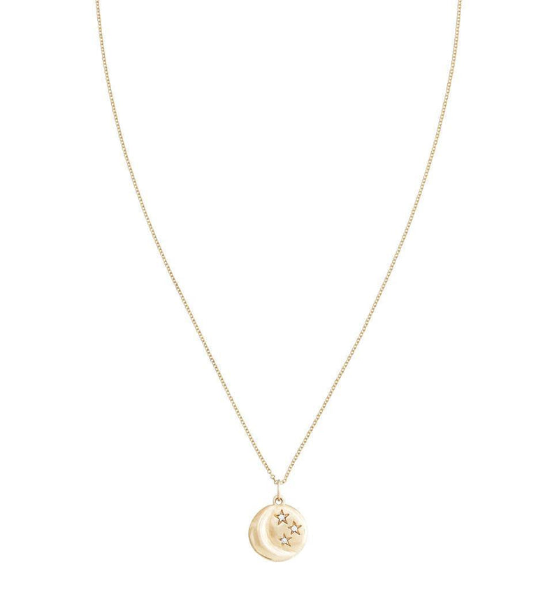 Helen Ficalora 14k Gold Moon and 3 Stars Charm for Necklaces & Bracelets