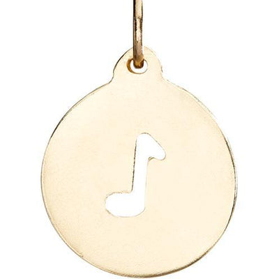 Music Note Cutout Charm Jewelry Helen Ficalora 14k Yellow Gold