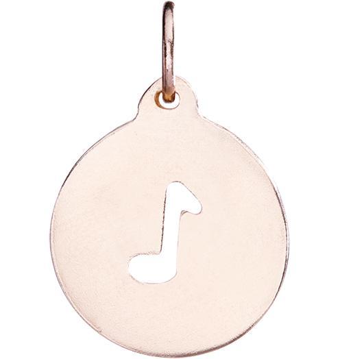Music Note Cutout Charm Jewelry Helen Ficalora 14k Pink Gold