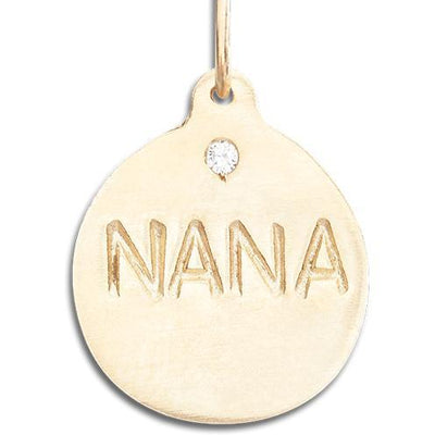 Helen Ficalora 14k Gold "Nana" Pendant with Diamond
