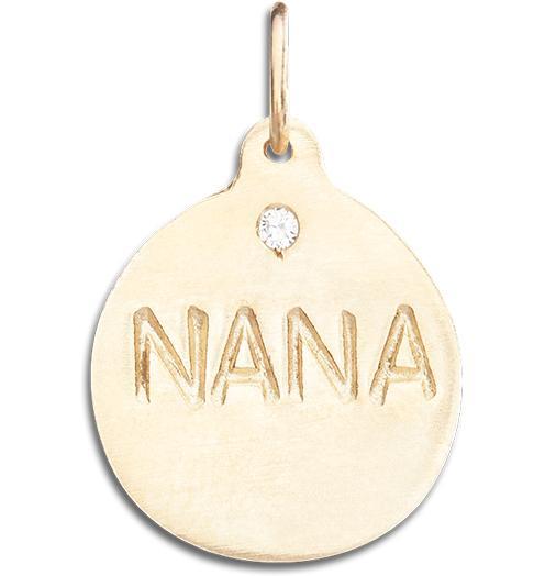 Helen Ficalora 14k Gold "Nana" Pendant with Diamond