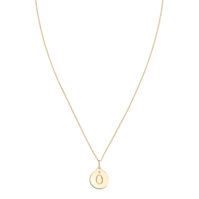 "O" Alphabet Charm With Diamond -  - Jewelry - Helen Ficalora - 5