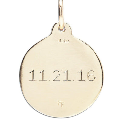 Om Disk Charm With Diamond Jewelry Helen Ficalora For Necklaces And Bracelets