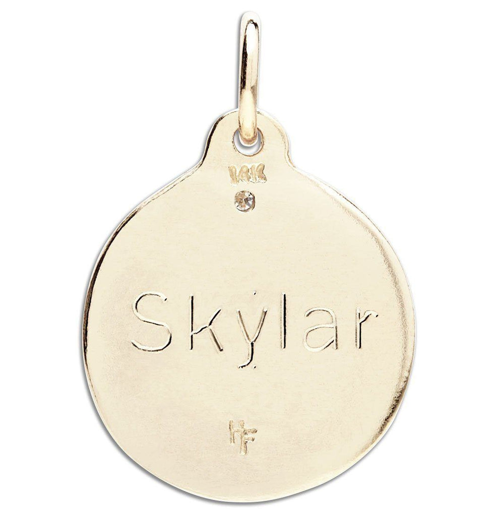 Helen Ficalora 14k Gold "Oma" Charm For Necklaces & Bracelets