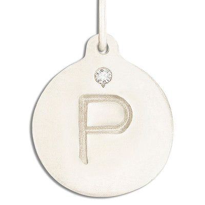 "P" Alphabet Charm With Diamond Jewelry Helen Ficalora 14k White Gold For Necklaces And Bracelets