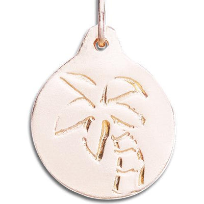 Palm Tree Disk Charm Jewelry Helen Ficalora 14k Pink Gold For Necklaces And Bracelets