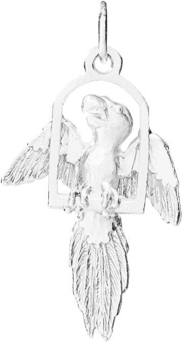 Parrot Mini Charm Jewelry Helen Ficalora Sterling Silver 