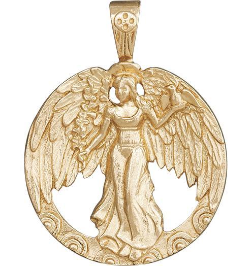 Peace Angel Charm Jewelry Helen Ficalora 14k Yellow Gold