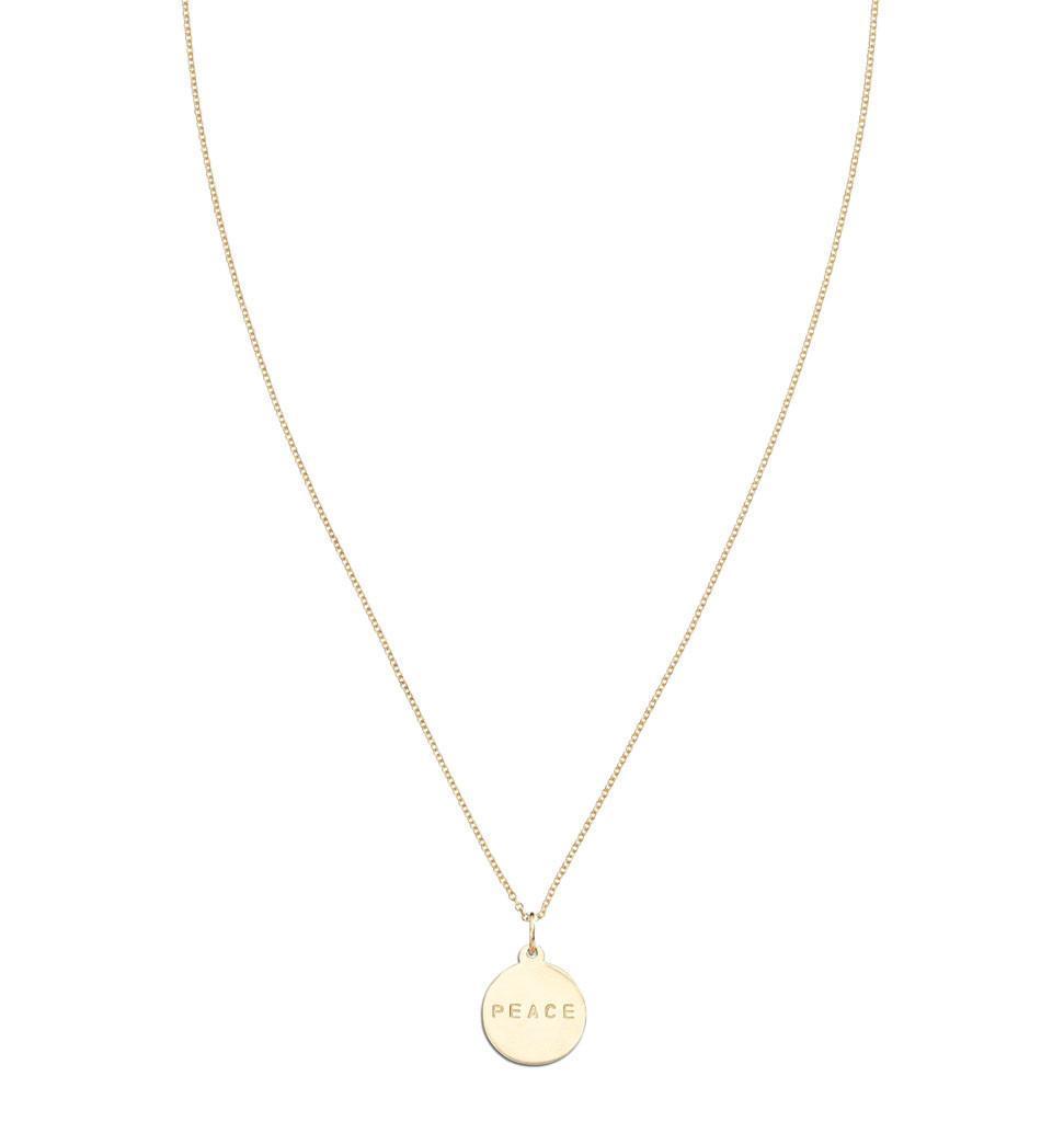 "Peace" Disk Charm Jewelry Helen Ficalora 