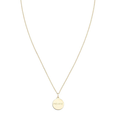 "Peace" Disk Charm Jewelry Helen Ficalora 