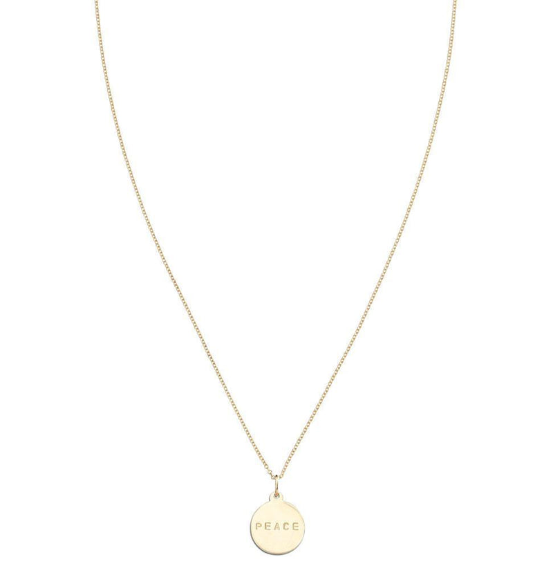 "Peace" Disk Charm Jewelry Helen Ficalora 