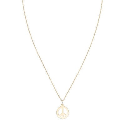 Peace Sign Cutout Charm Jewelry Helen Ficalora 