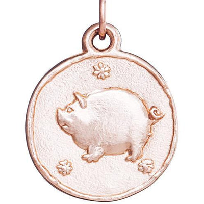 Pig Coin Charm Jewelry Helen Ficalora 14k Pink Gold