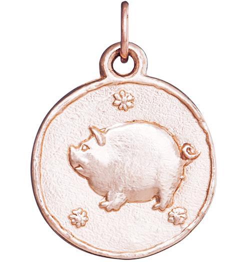 Pig Coin Charm Jewelry Helen Ficalora 14k Pink Gold