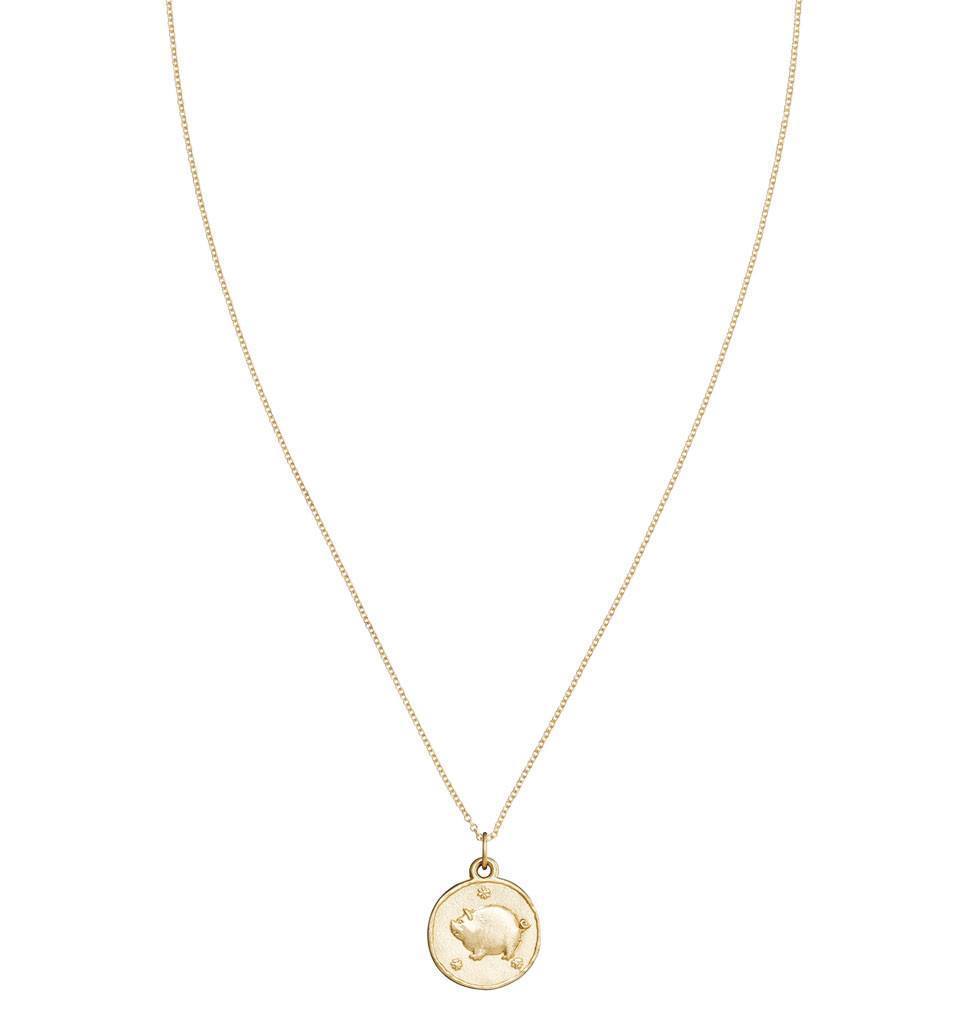 Pig Coin Charm Jewelry Helen Ficalora 