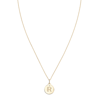 "R" Alphabet Charm With Diamond -  - Jewelry - Helen Ficalora - 5