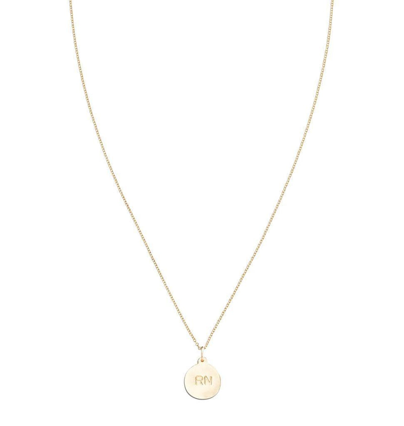 "RN" Disk Charm Jewelry Helen Ficalora For Necklaces And Bracelets