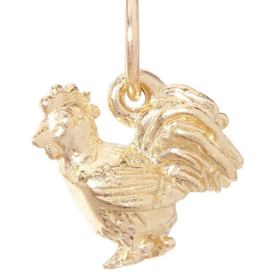Rooster Mini Charm Jewelry Helen Ficalora 14k Yellow Gold