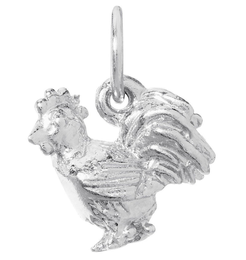 Rooster Mini Charm Jewelry Helen Ficalora Sterling Silver 