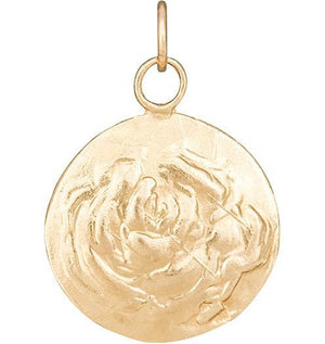 Rose Repouss̩e Charm Jewelry Helen Ficalora 14k Yellow Gold