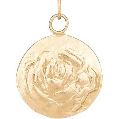 Rose Repouss̩e Charm Jewelry Helen Ficalora 14k Yellow Gold