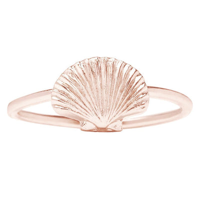 Helen Ficalora 14k Rose Gold Stacking Scallop Shell Ring