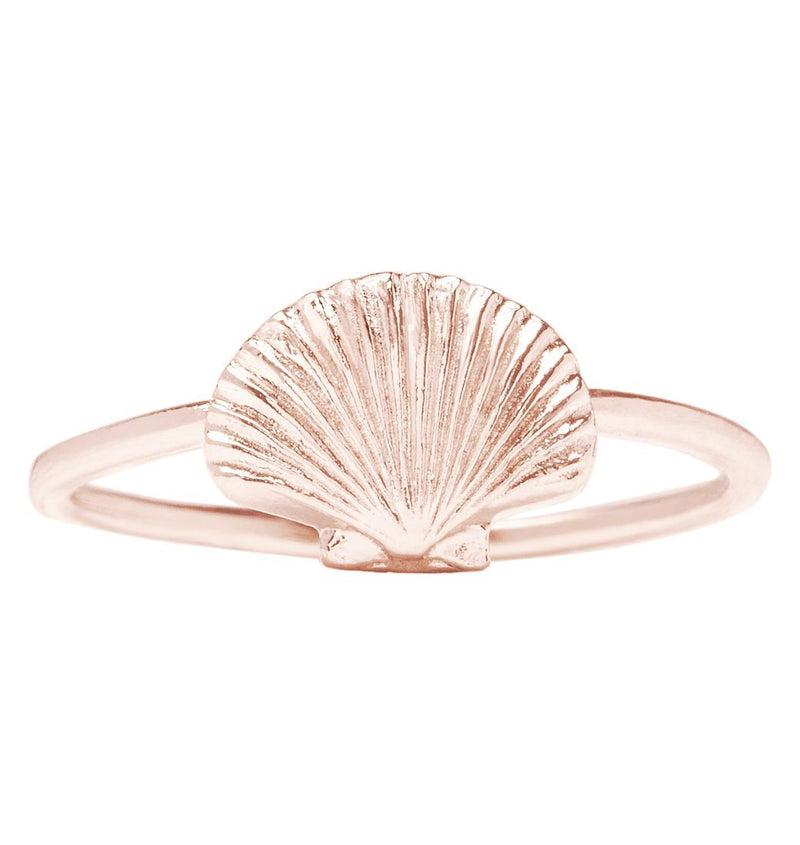 Helen Ficalora 14k Rose Gold Stacking Scallop Shell Ring