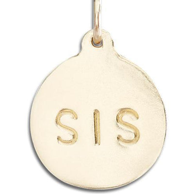 Helen Ficalora "Sis" Sister Charm - 14k Yellow Gold