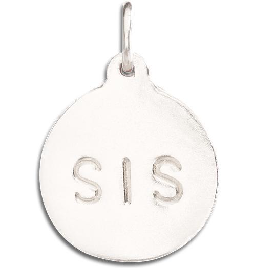Helen Ficalora "Sis" Sister Charm - 14k White Gold